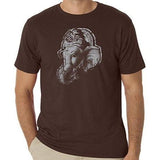 Mens Ganesha Profile Organic Cotton T-Shirt - Senob right - 2