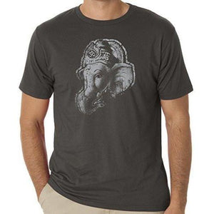 Mens Ganesha Profile Organic Cotton T-Shirt - Senob right - 7