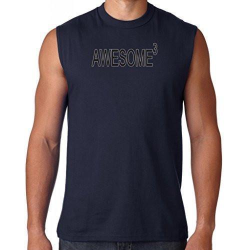 Mens Awesome Cubed Muscle Tee Shirt - Senob right - 4