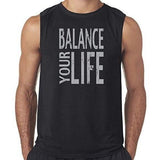 Mens "Balance" Muscle Tee Shirt - Senob right