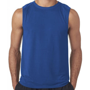 Mens Moisture-wicking Muscle Tank Top Shirt - Senob right - 4