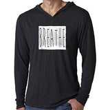 Mens "Breathe" Thin Hoodie Tee Shirt - Senob right - 6