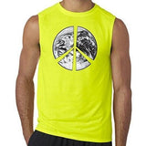 Mens "Peace Earth" Muscle Tee Shirt - Senob right - 7