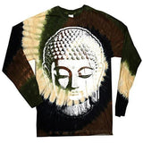 Mens Big Buddha Head Long Sleeve Tee Shirt - Senob right - 2