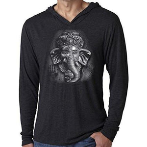 Mens 3D Ganesh Thin Hoodie Tee Shirt - Senob right - 6