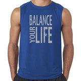 Mens "Balance" Muscle Tee Shirt - Senob right - 5