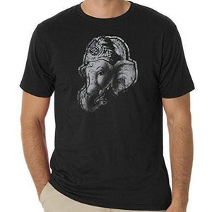 Mens Ganesha Profile Organic Cotton T-Shirt - Senob right - 1