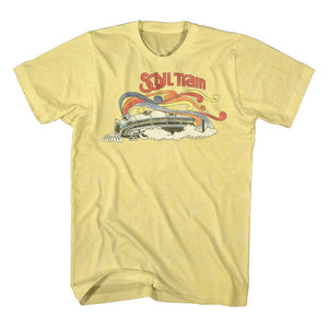 Soul Train Vintage Logo Yellow Heather T-shirt - Senob right
