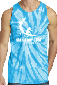 Manu Bay Surf Company WAVE 100% Cotton Tie Dye Tank Top - Senob right