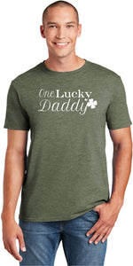 St Patricks Day One Lucky Daddy Shirt - Senob right