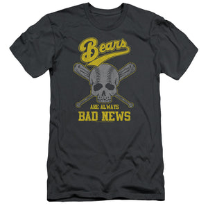 The Bad News Bears Slim Fit T-Shirt Always Bad Skull Charcoal Tee - Senob right