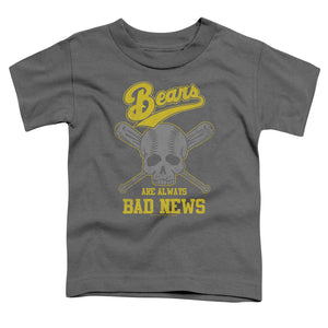 The Bad News Bears Toddler T-Shirt Always Bad Skull Charcoal Tee - Senob right