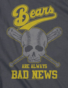 The Bad News Bears Slim Fit T-Shirt Always Bad Skull Charcoal Tee - Senob right
