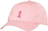 Unisex Breast Cancer Awareness Ribbon Hat - Light Pink - Senob right