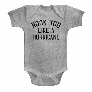 Scorpions Infant Bodysuit Rock You Like a Hurricane Grey Romper - Senob right