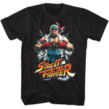 Street Fighter Ryu Portrait Black Tall T-shirt - Senob right