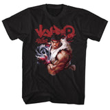 Street Fighter Ryu Game Controls Black T-shirt - Senob right