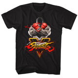 Street Fighter V Ryu Black T-shirt - Senob right