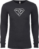 Super OM Long Sleeve Thermal Senob right Tee Shirt - Senob right