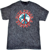 Peace T-shirt Give Peace a Chance Mineral Washed Tie Dye Tee - Senob right