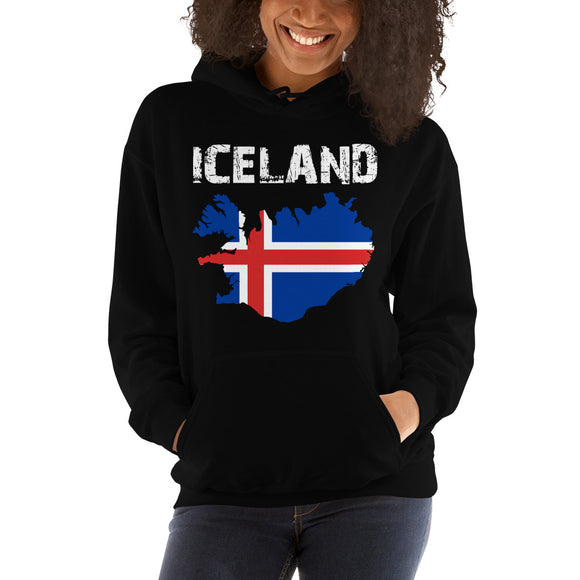 Iceland Flag Unisex Hoodie Sweatshirt - Senob right