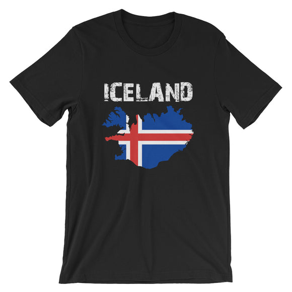 Iceland Flag Short-Sleeve Unisex T-Shirt - Senob right