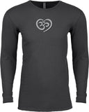 OM Heart Long Sleeve Thermal Senob right Tee Shirt - Senob right