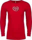 OM Heart Long Sleeve Thermal Senob right Tee Shirt - Senob right