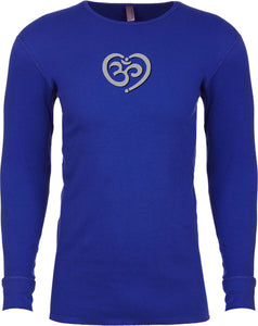 OM Heart Long Sleeve Thermal Senob right Tee Shirt - Senob right