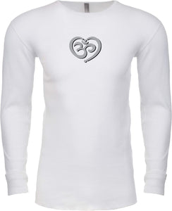 OM Heart Long Sleeve Thermal Senob right Tee Shirt - Senob right